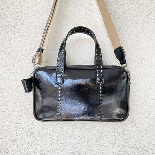 DEUX MILLE：2wayエナメルショルダー【BK】 - Bag shop idee