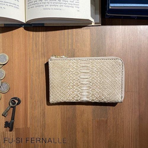 FU-SI FERNALLE：“Silky Python”L型ミドル財布【GL】 - Bag shop
