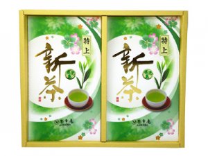 Ｈ５８０７　【新茶】鹿児島・特上煎茶　２本入（九州・鹿児島県産）