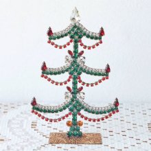 チェコスロバキア時代 ラインストーンのクリスマスツリーM/GR×RE