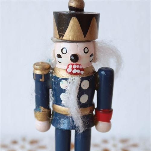 王様　人形　東ドイツ　木製　置物　インテリア　工芸品　美術品　A1485 ドイツ 木の人形S 王様BL - tekuteku東欧雑貨店