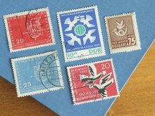 ドイツ ブルガリアの切手 5枚セット ハト