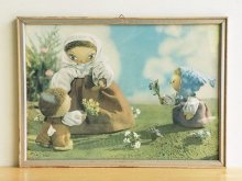 チェコスロバキア 人形フィルムのフレーム SPALICEK お花摘み