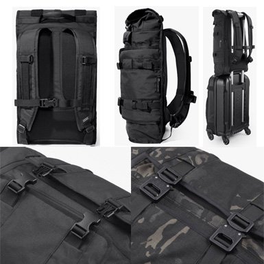 The Rhake ブラックカモ(Black Camo) + Cobra Buckles - ミッションワークショップ(MISSION  WORKSHOP)メッセンジャーバック専門店