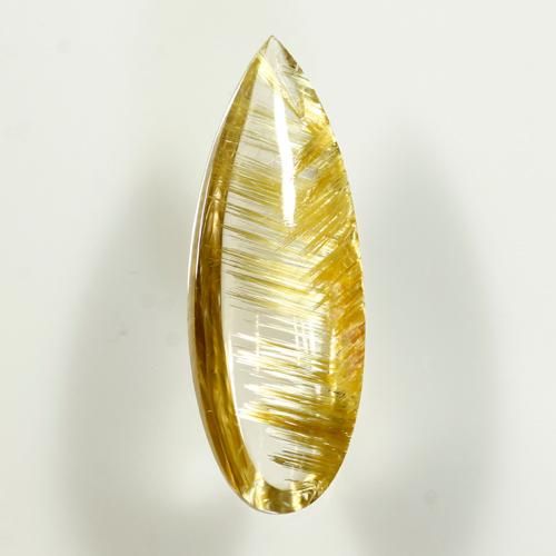 天然石　タイチンルチル　ルチルクォーツ　12.7㍉　透明度抜群 タイチン（太針）ルチルクォーツ1粒 11mm(ﾌﾞﾗｼﾞﾙ): 『岩座