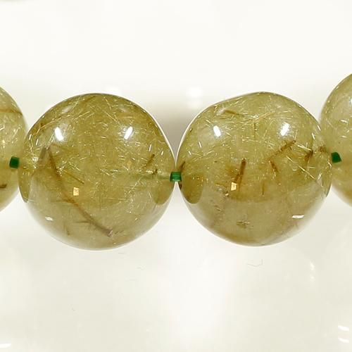 グリーンサゲニティックルチルクォーツ　 左の子 楽天市場】鑑別書付き！サゲニティッククォーツ ブレスレット 約