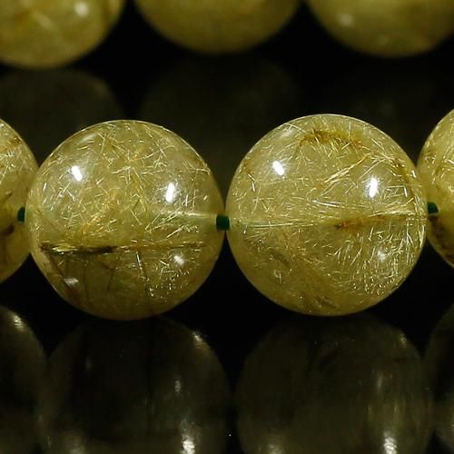 超希少‼️グリーンルチルクォーツの丸玉 3年振りの掲載!! 】【希少性抜群】グリーンルチルクォーツ 14mm