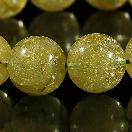 グリーンルチルクォーツ(アクチノライトインクォーツ)、カット
