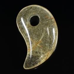 勾玉 - ルチルクォーツ専門店【フォーチュネイトルチル】