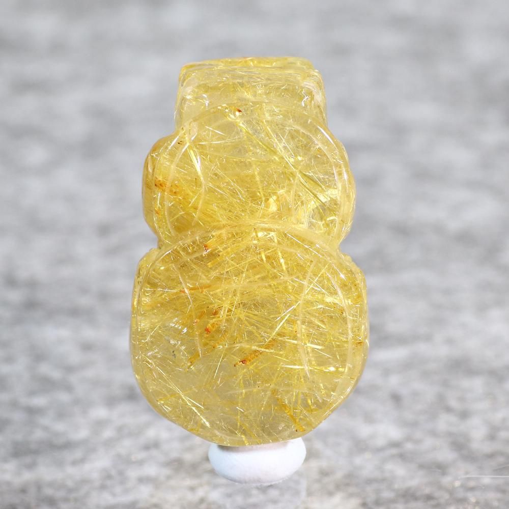 偏財運を高めるゴールデンヒキュウ!!】タイチンルチルクォーツ 貔貅