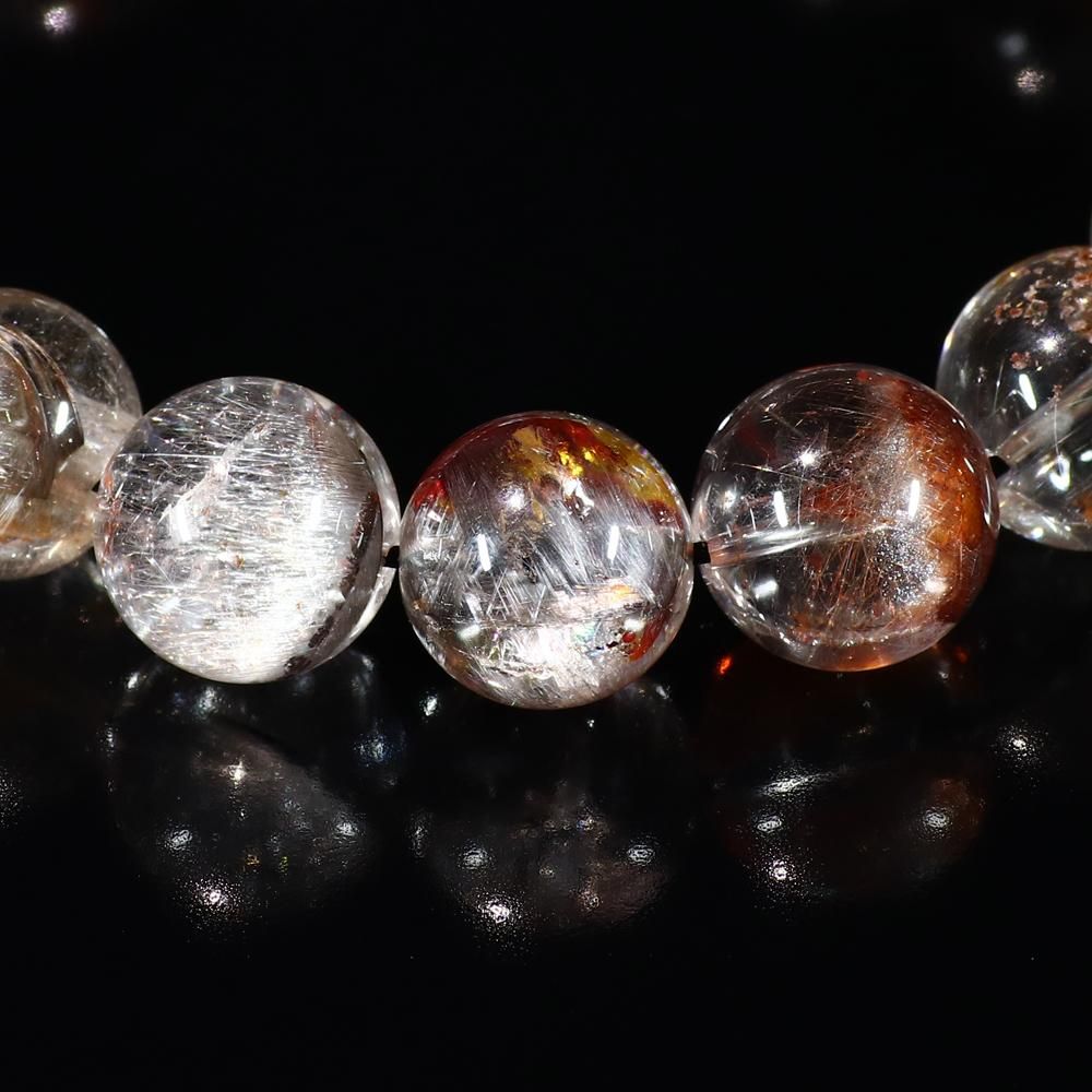 トップクオリティ】オーロラプラチナルチルクォーツ 12mm～12.5
