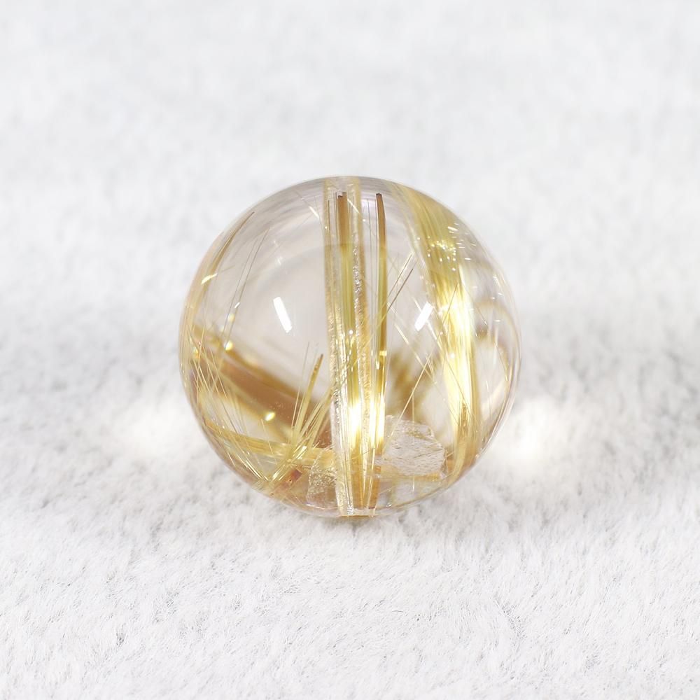王道　板状タイチンルチルブレスレット　3 ⭐︎【天然】タイチンルチルクオーツ ブレスレット 13+mm