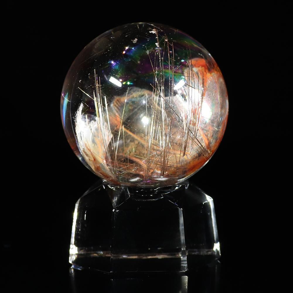 ブラックルチルクォーツ（黒針水晶）,ブラックアイアンルチル