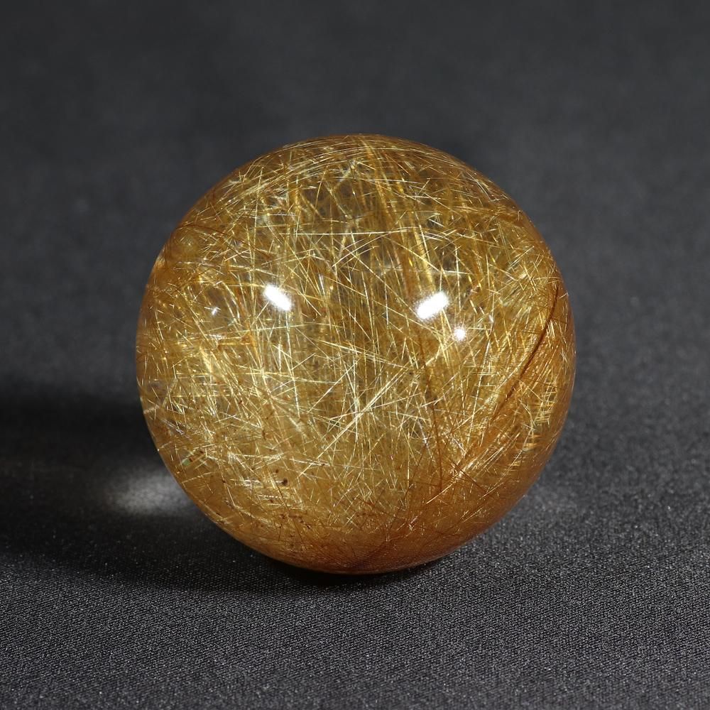 値下げ‼️C190 大玉‼️ミックスルチルクォーツ 13.3-13.8mm 16