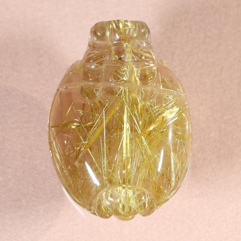 正財運を高める最強風水アイテム】タイチンルチルクォーツ 龍亀