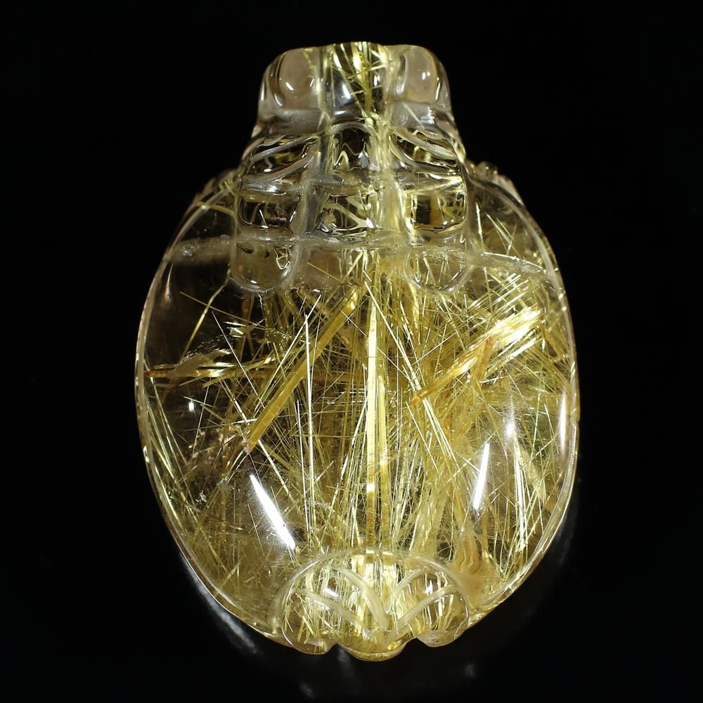 高品質タイチンルチル　ロングイ（龍亀）置物　ゴールド　風水　金運 高品質タイチンルチルロングイ（龍亀）置物ゴールド風水金運