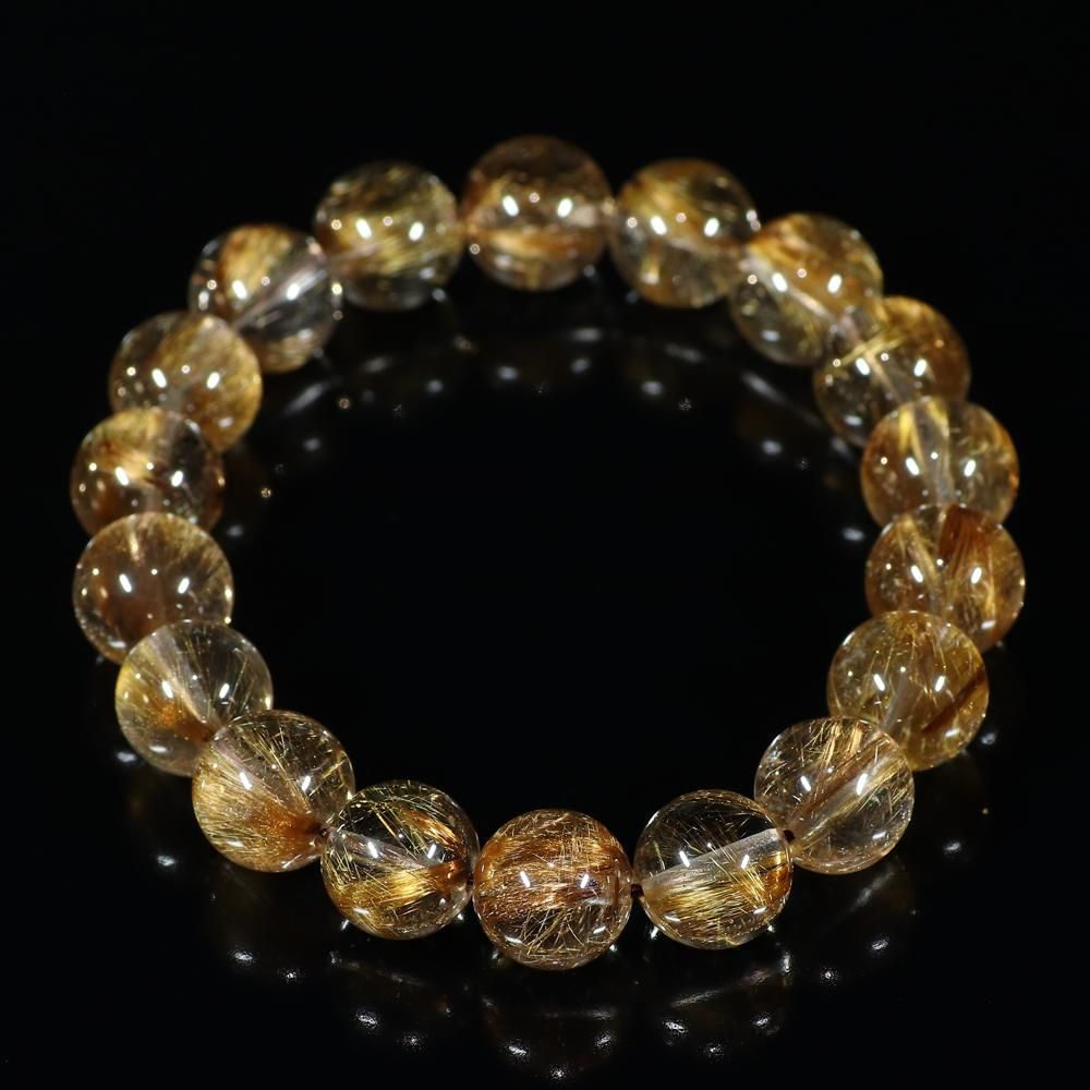 高品質クリアタイプ】タイガールチルクォーツ 11mm玉