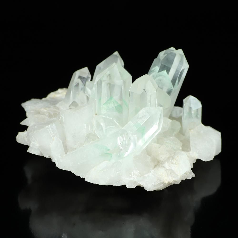 マダガスカル産グリーンファントムクォーツ クラスター原石(横8.1cm