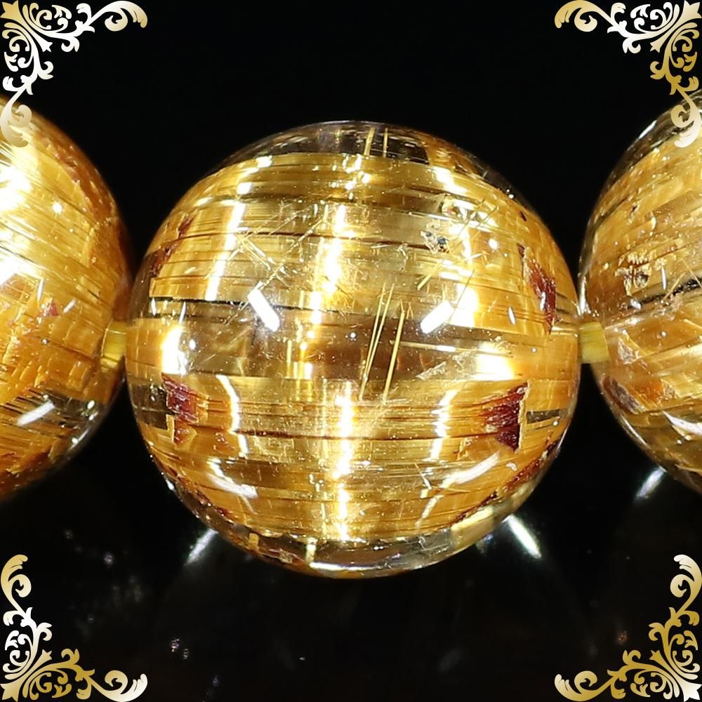 プレミアムjí(ジン)タイチンキャッツアイルチルクォーツ 12mm