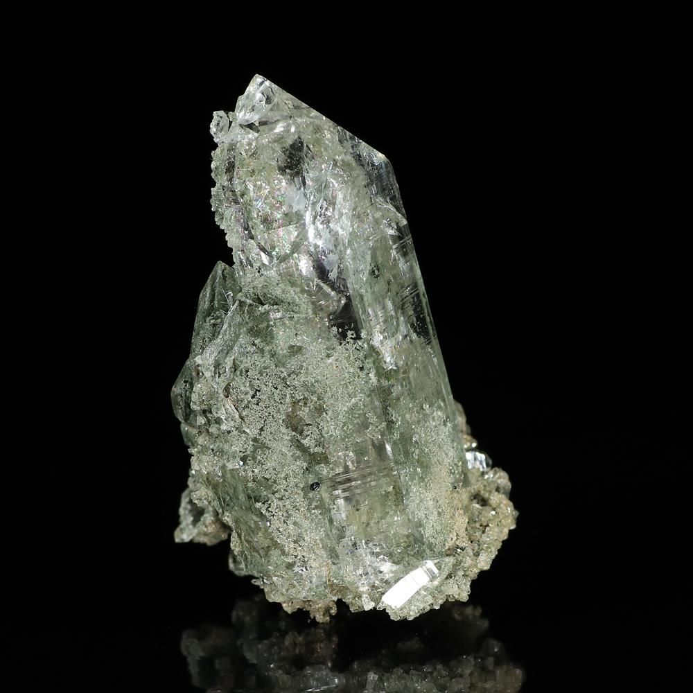 最高品質】インド・マニハール産ルチル入りヒマラヤ水晶クラスター原石