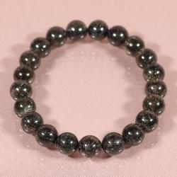 ブラックルチル　大玉15mm 大玉ブレス（ブラックルチルクォーツ）12～13mm|パワーストーン