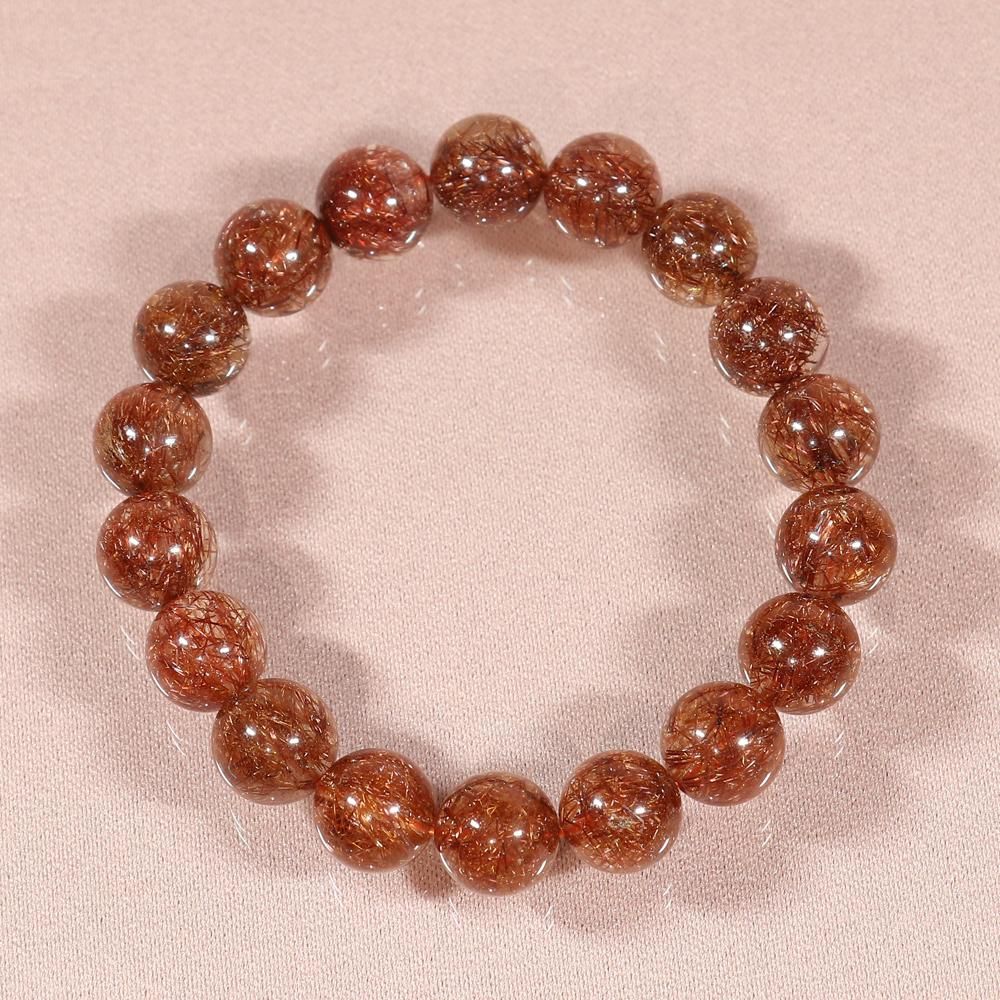 レッドルチルクォーツ ブロンズルチルクォーツ ボタンカット