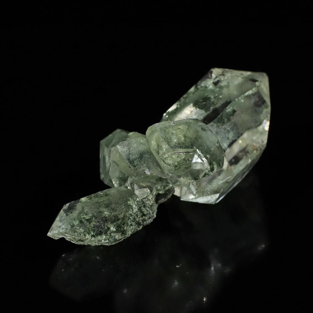 高品質/ダブルポイント/ルチル入り/グリーンファントム/クロー