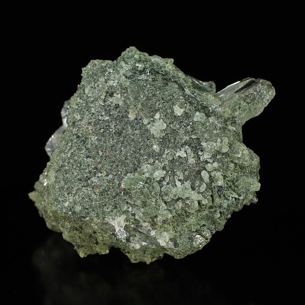 マニハール　ルチル＆アテナース入りクローライトクラスター　ポイント　ヒマラヤ水晶 高品質/ルチル入り/虹入り/アナテース/クローライト/透明/光沢