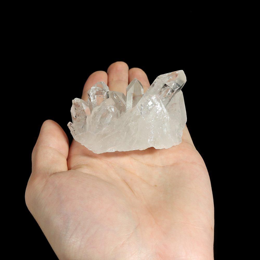 高品質/透明/光沢・照り】インド・マニハール産ヒマラヤ水晶クラスター