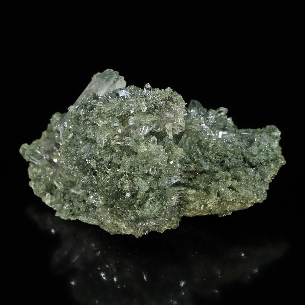 高品質/アナテース/クローライト/透明/光沢・照り】インド