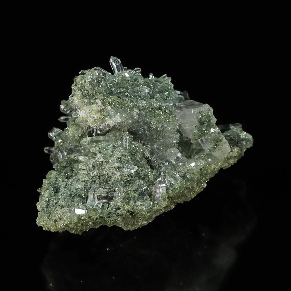 ☆ラッキー様！帝王秘宝！極美！アナテース　レインボー　水晶　原石　クラスター 高品質/アナテース/クローライト/透明/光沢・照り】インド・マニハール