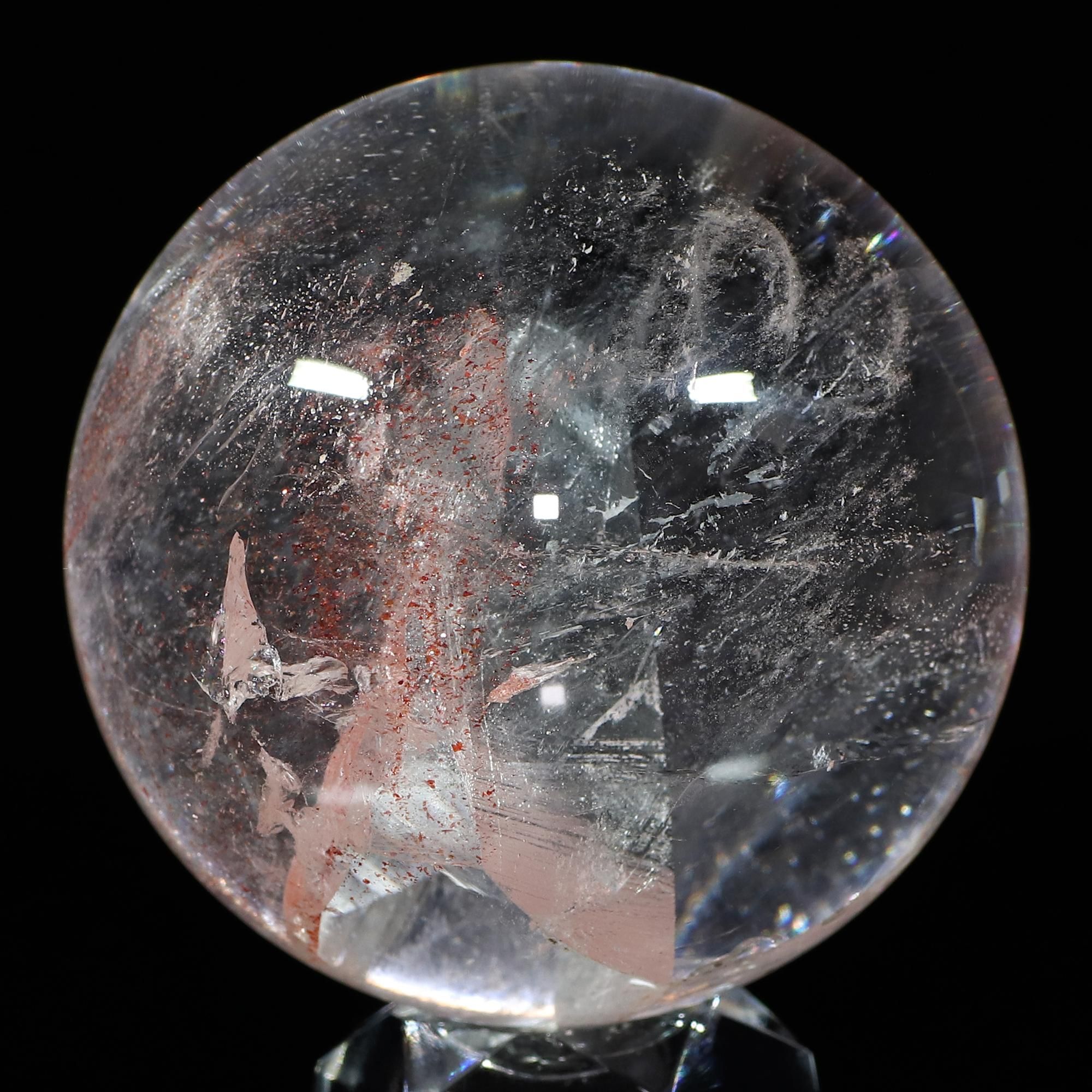 ⭐︎レピドクロサイト水入り原石　鑑別書付き 厳選一点物/マダガスカル産】レピドクロサイト&クォーツインクォーツ