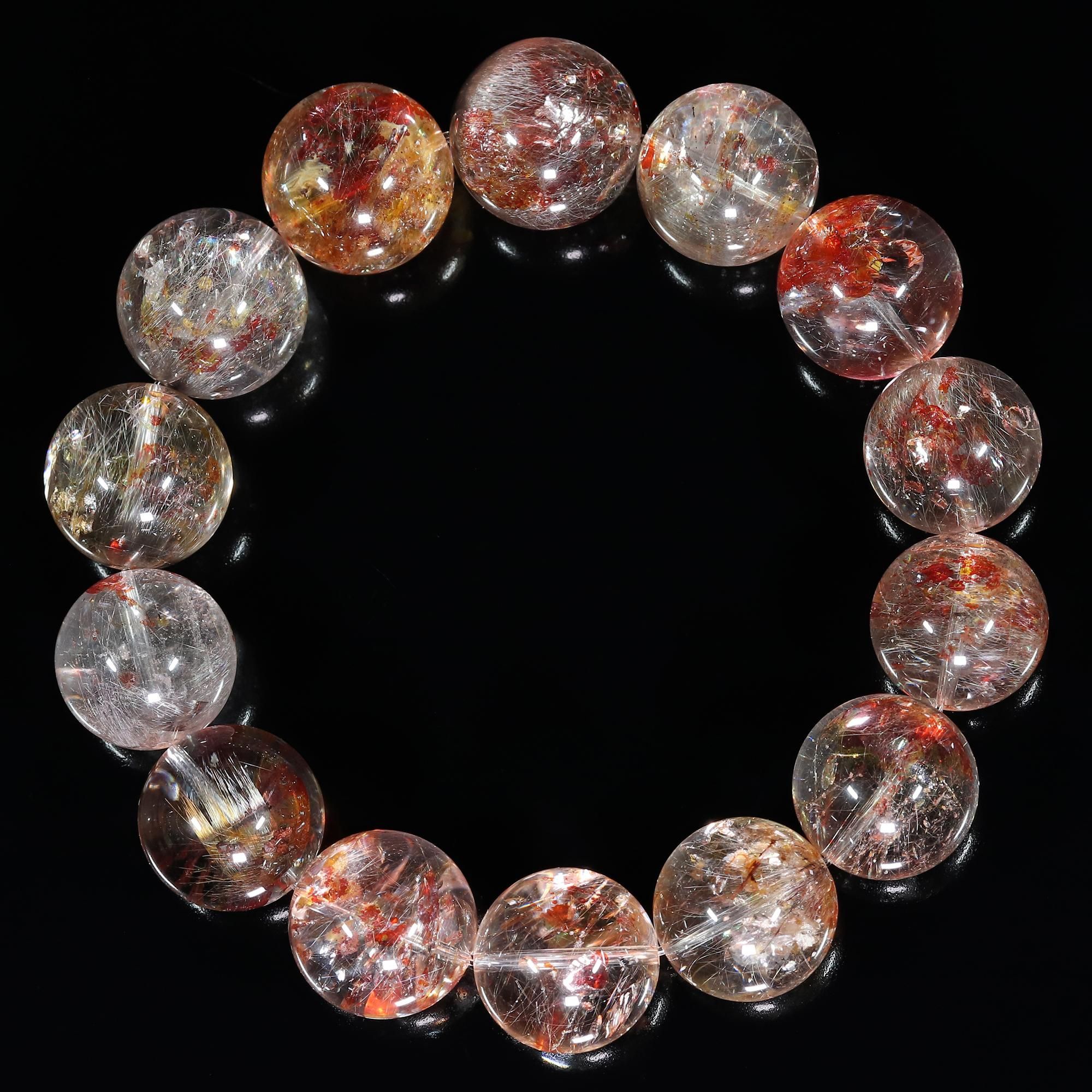 高品質+/入手困難/希少サイズ/神秘的な共生/炎を連想させるオーロラの