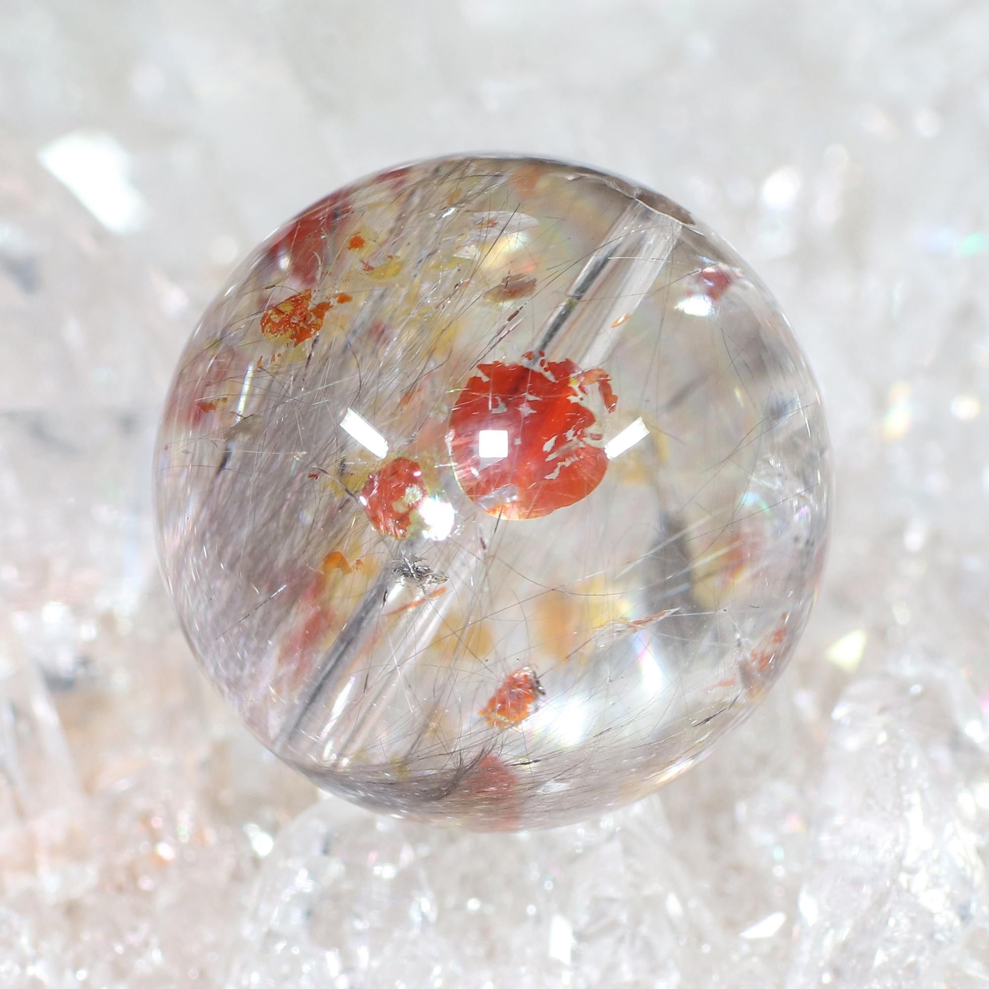 高品質+/入手困難/希少サイズ/神秘的な共生/炎を連想させるオーロラの