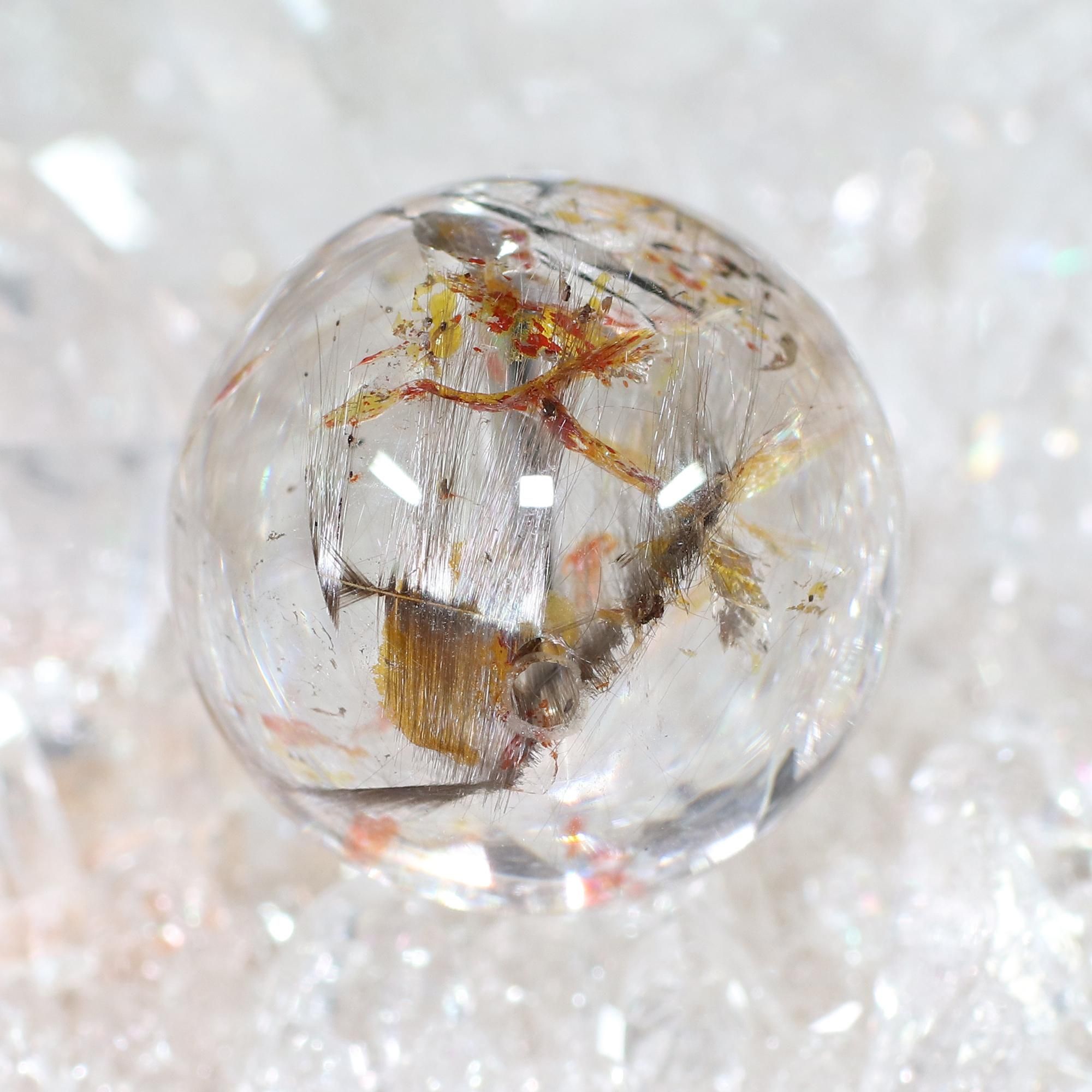 高品質+/入手困難/希少サイズ/神秘的な共生/炎を連想させるオーロラの