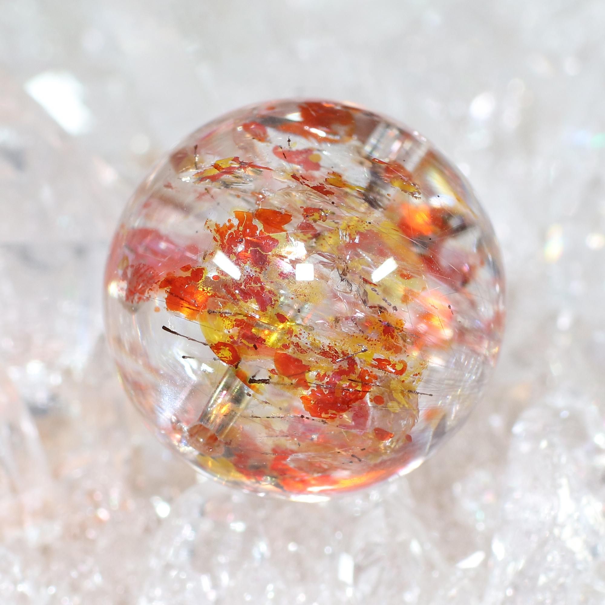 高品質+/入手困難/希少サイズ/神秘的な共生/炎を連想させるオーロラの