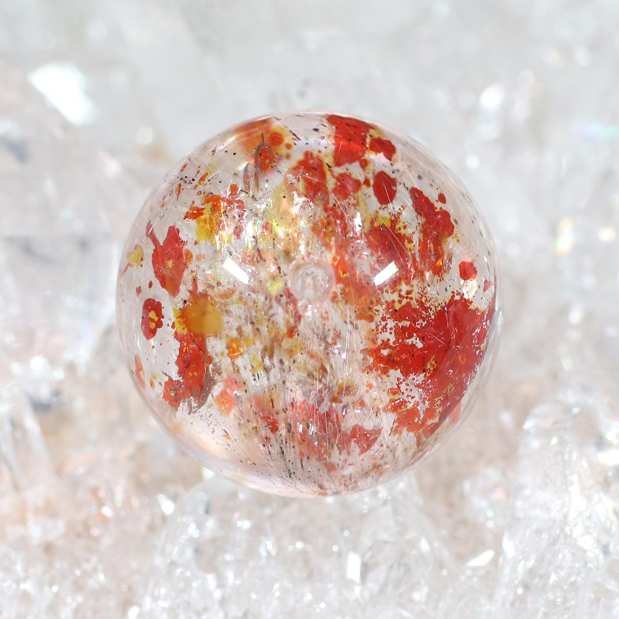 高品質+/入手困難/希少サイズ/神秘的な共生/炎を連想させるオーロラの