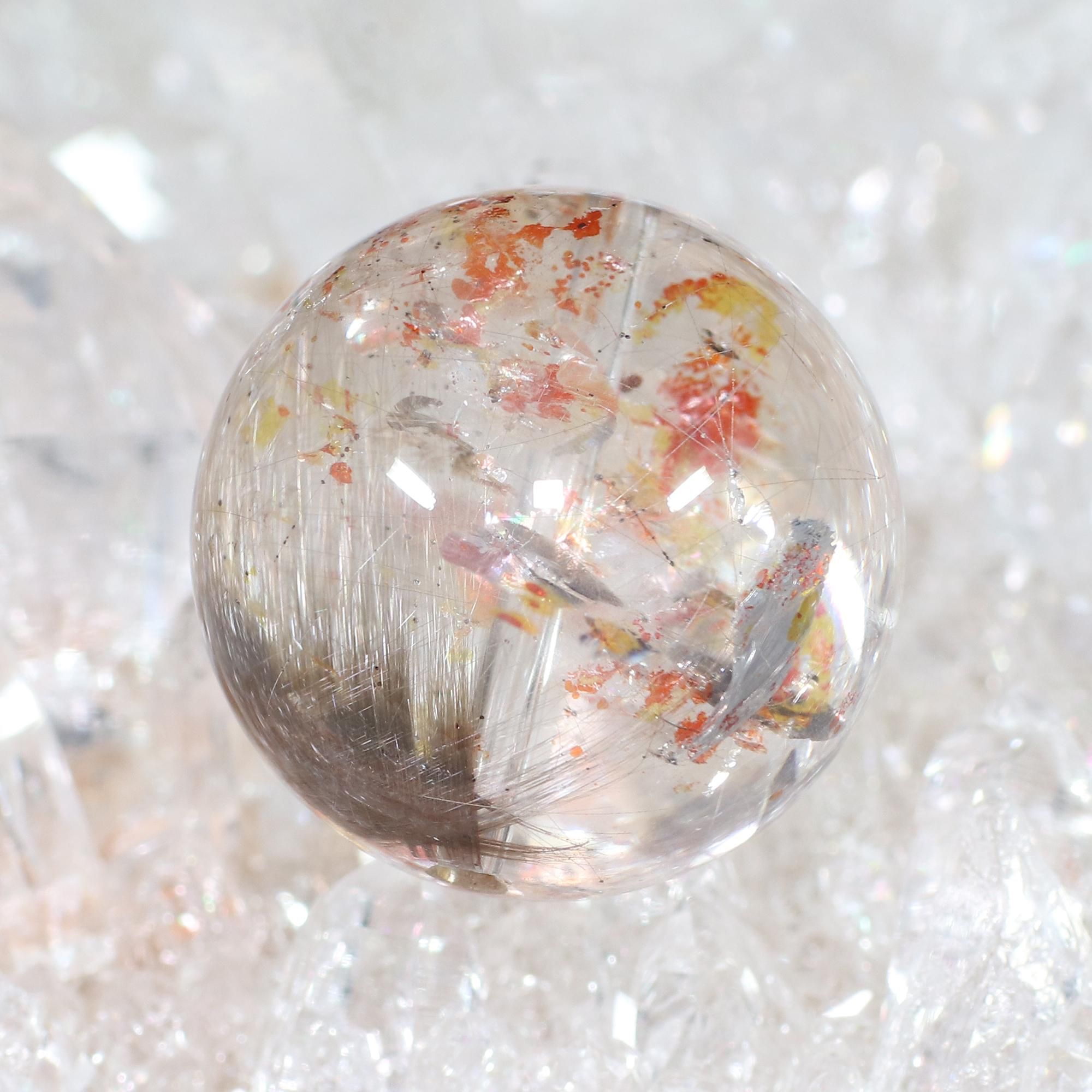 高品質+/入手困難/希少サイズ/神秘的な共生/炎を連想させるオーロラの