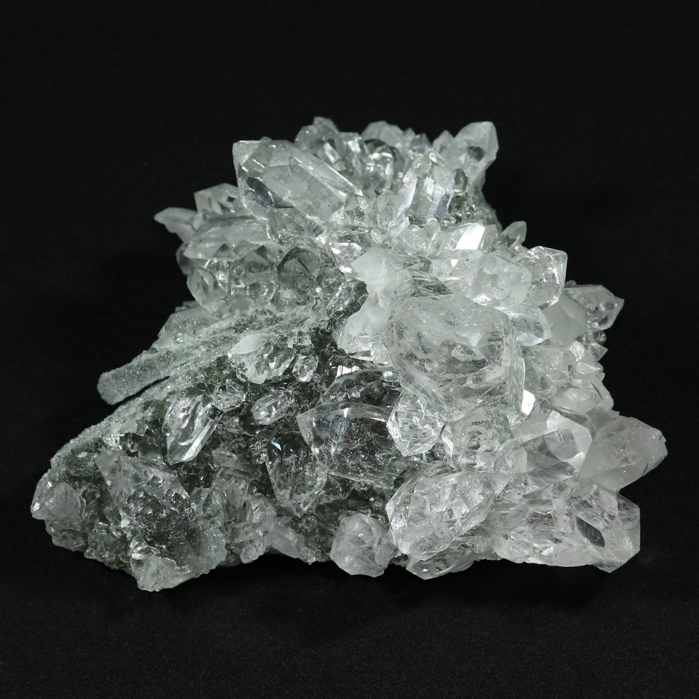 ①インド マニハール産 ヒマラヤ水晶 原石 クラスター セルフヒールド 貫入水晶