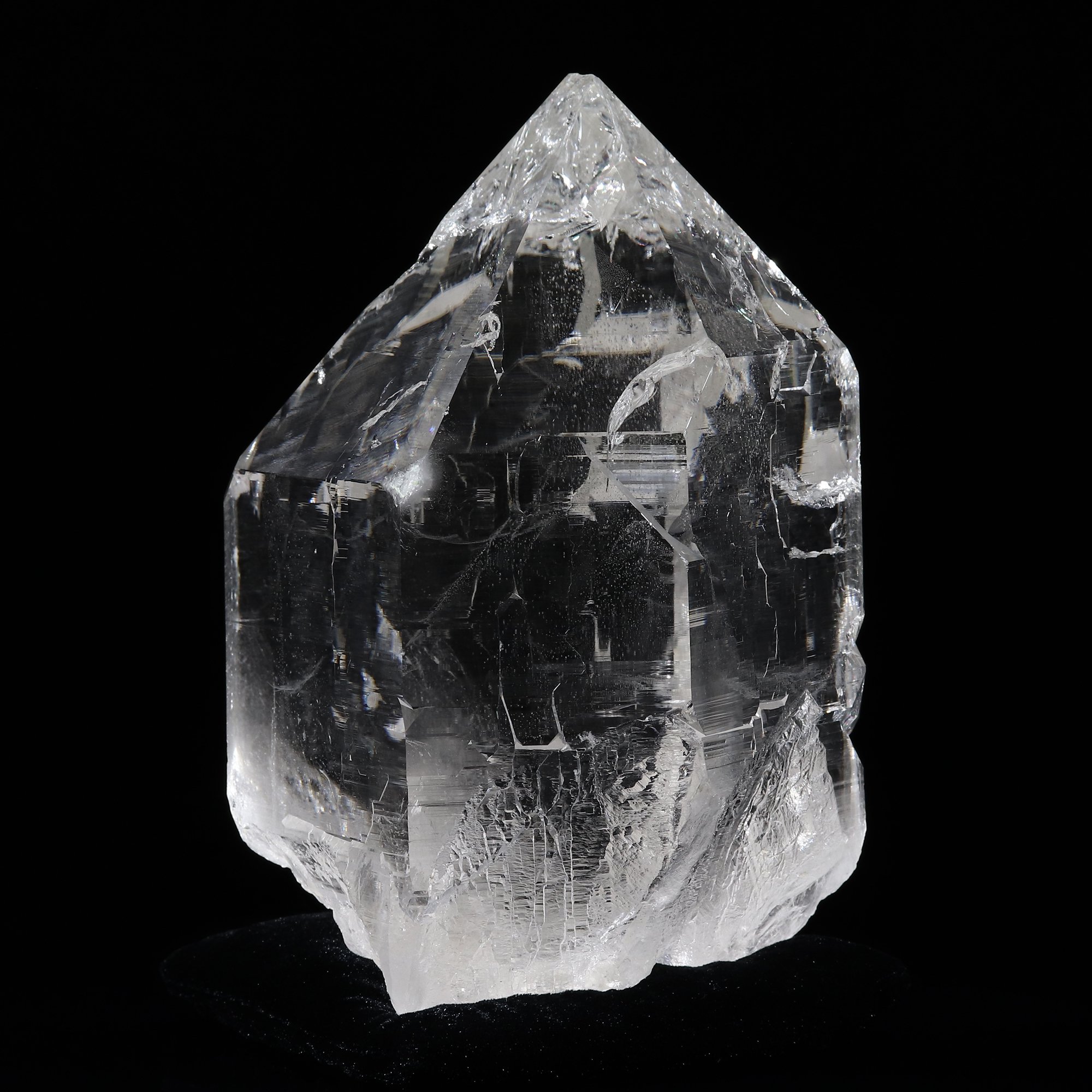 インド マニハール クリスタル 水晶 セルフフィールド 約483g 結晶 原石-