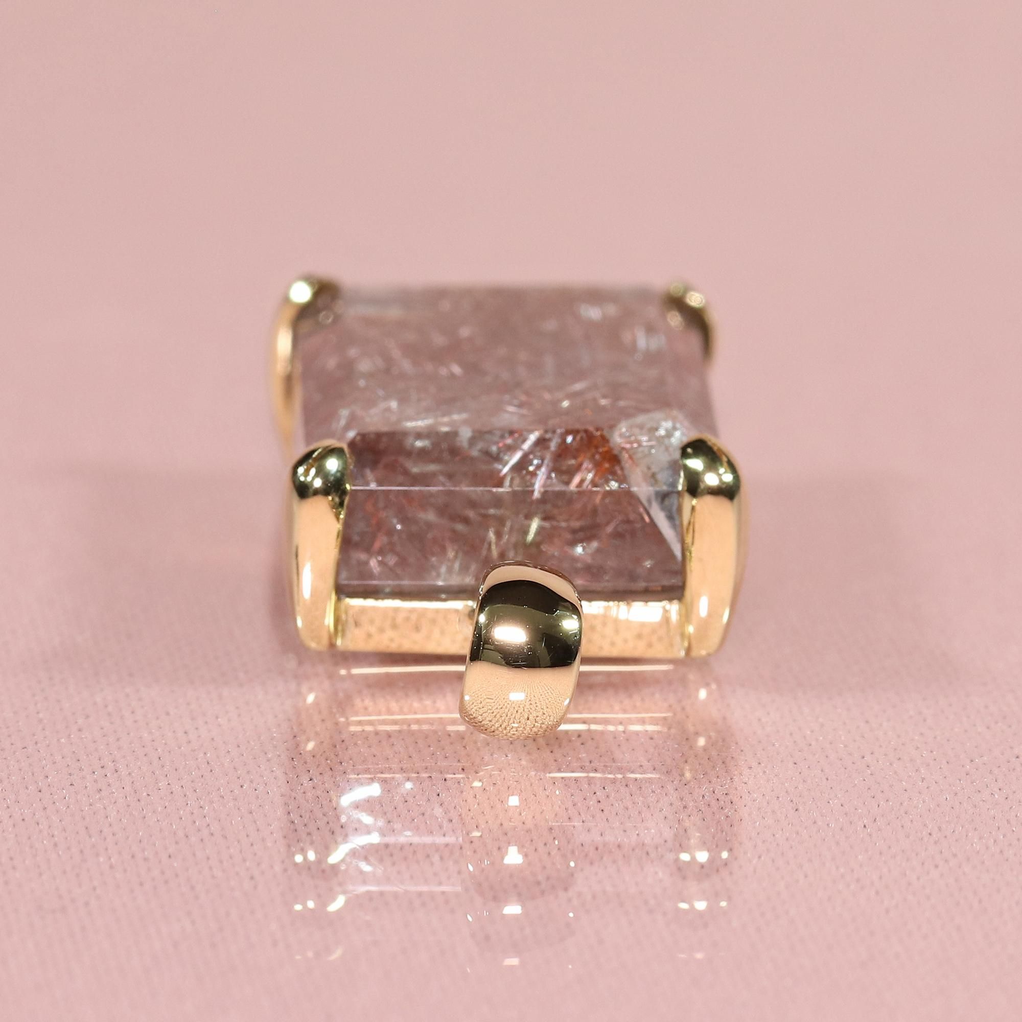 ♢容音♢K18 大粒ゴシェナイト5.25ct チャ―ム ペンダントトップ ♢容音♢K18 大粒ゴシェナイト5.25ct チャ―ム ペンダントトップ