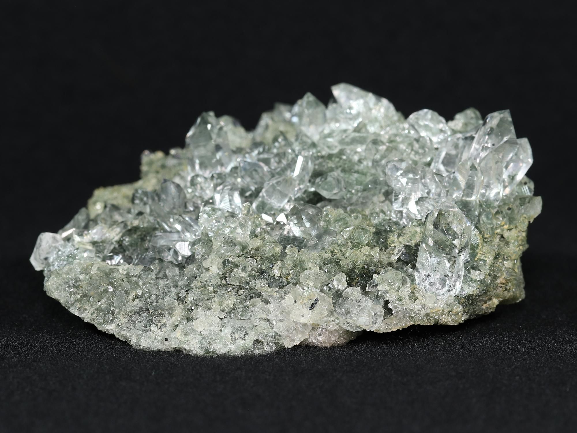 高品質/アナテース/クローライト/透明/光沢・照り】インド・マニハール