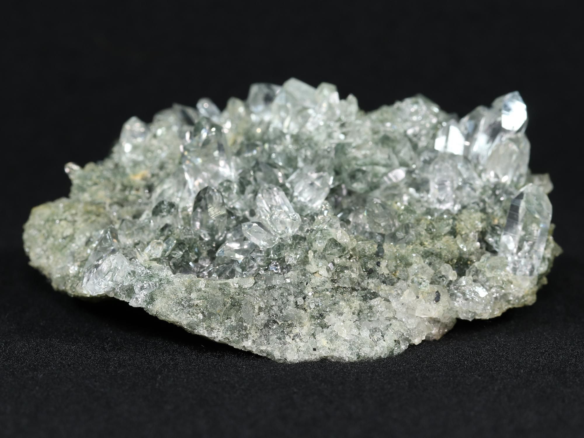 高品質/アナテース/クローライト/透明/光沢・照り】インド・マニハール