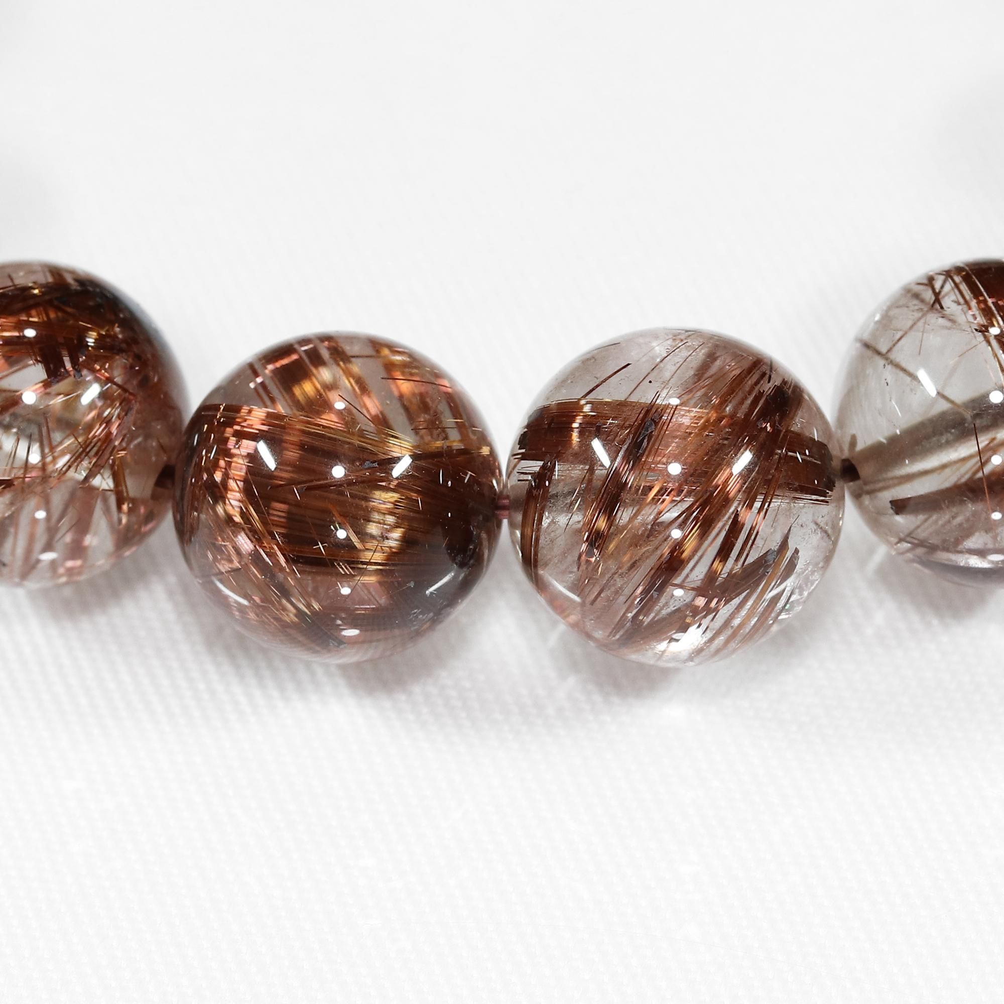 希少な色味/入手困難/粒から組み上げて作製】タイチンブロンズルチル