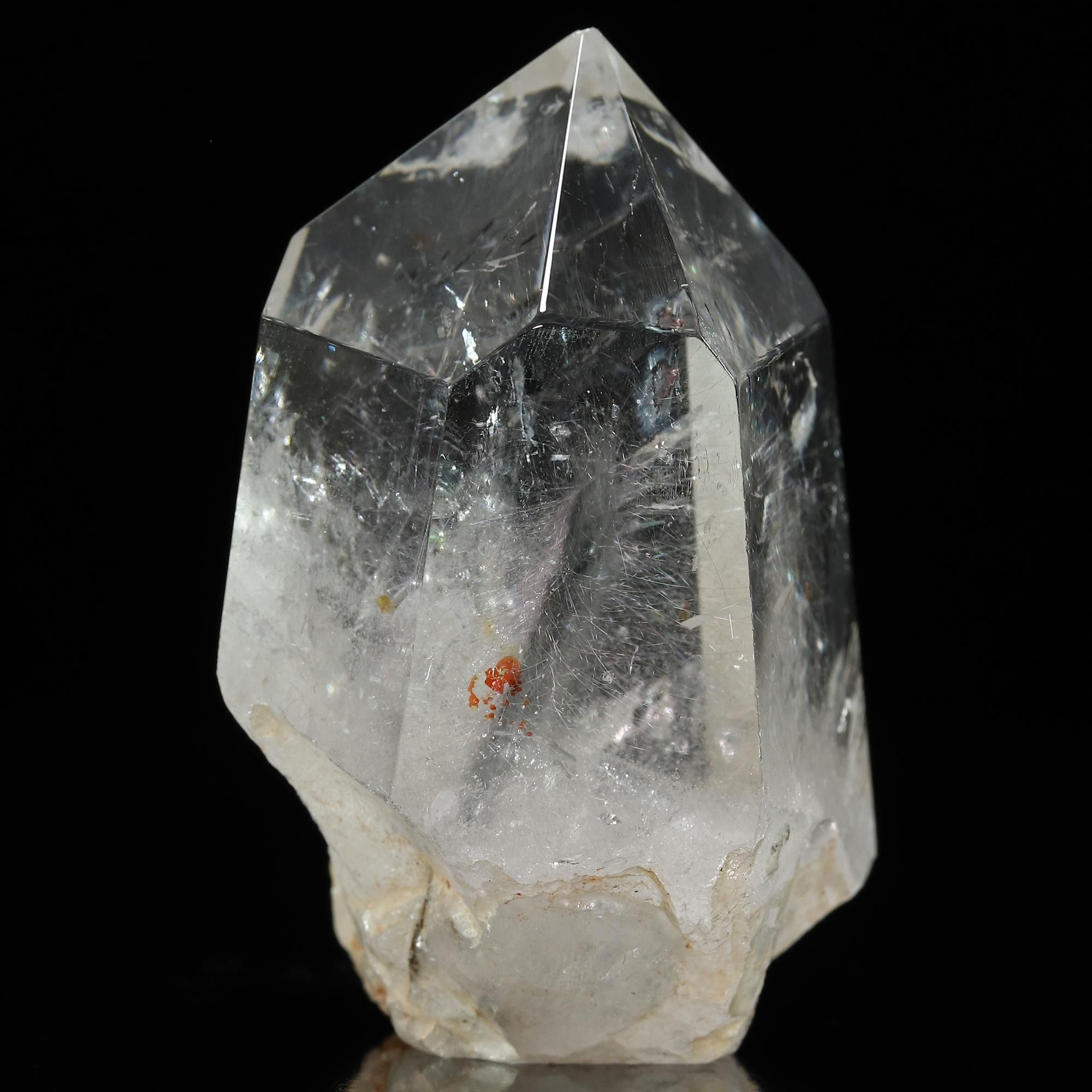 入手困難】プラチナルチルクォーツ ポリッシュポイント 磨き石/置物(横