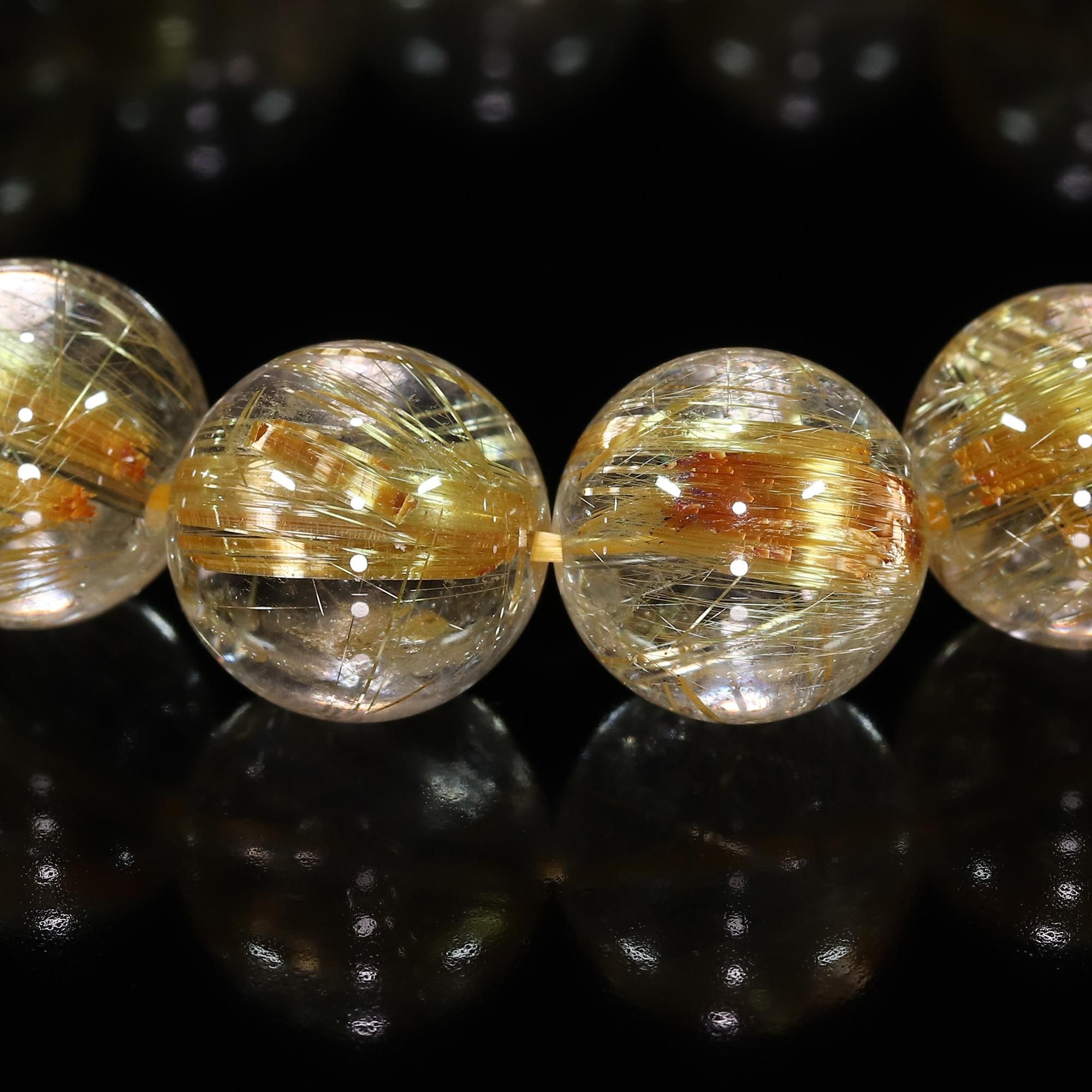 阿-⑯【タイチンルチル✖️水晶】約10㍉幅 17.5㌢ 阿-⑯【タイチンルチル✖️水晶】約10㍉幅 17.5㌢ 楽天市場