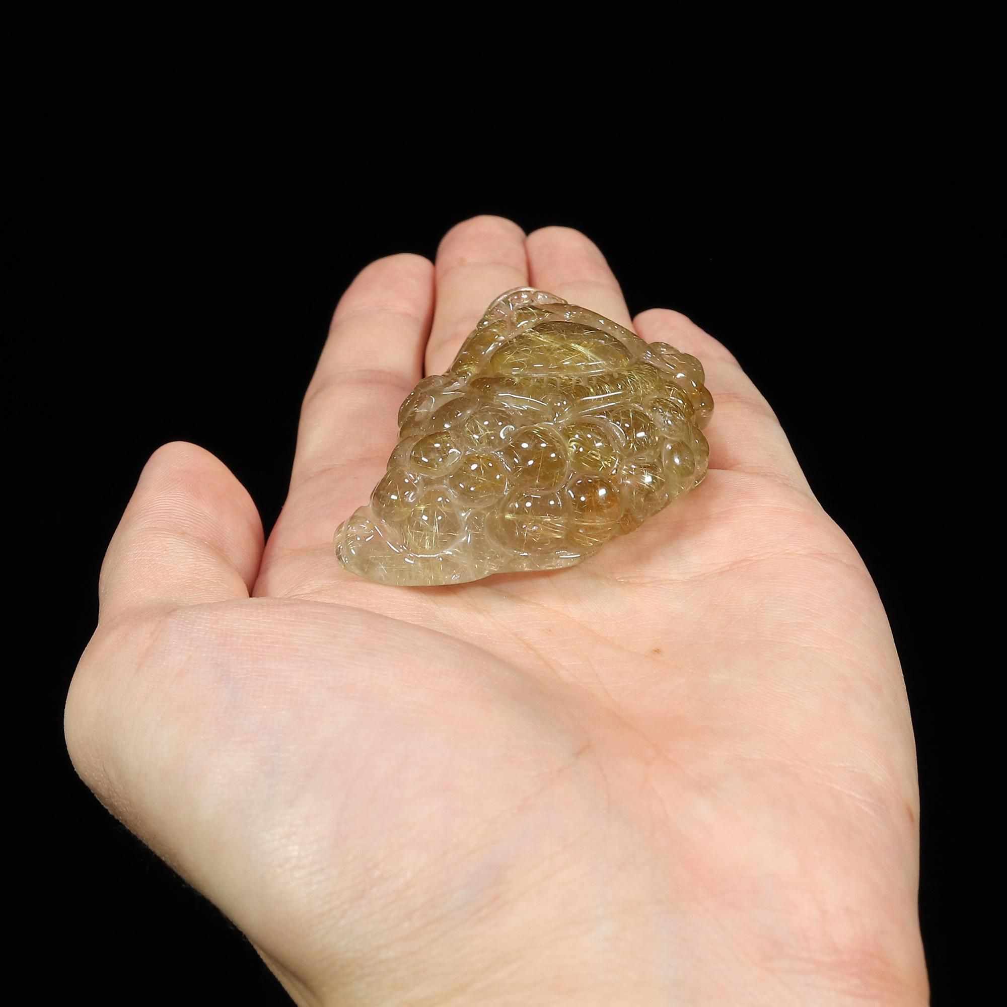 蟾蜍の彫刻　財運UP　宇宙パワー 不思議の石鉄隕石　アンティーク　約4340g 風水定番の招財アイテム/三本脚の銭蛙】ブラウンオレンジルチル