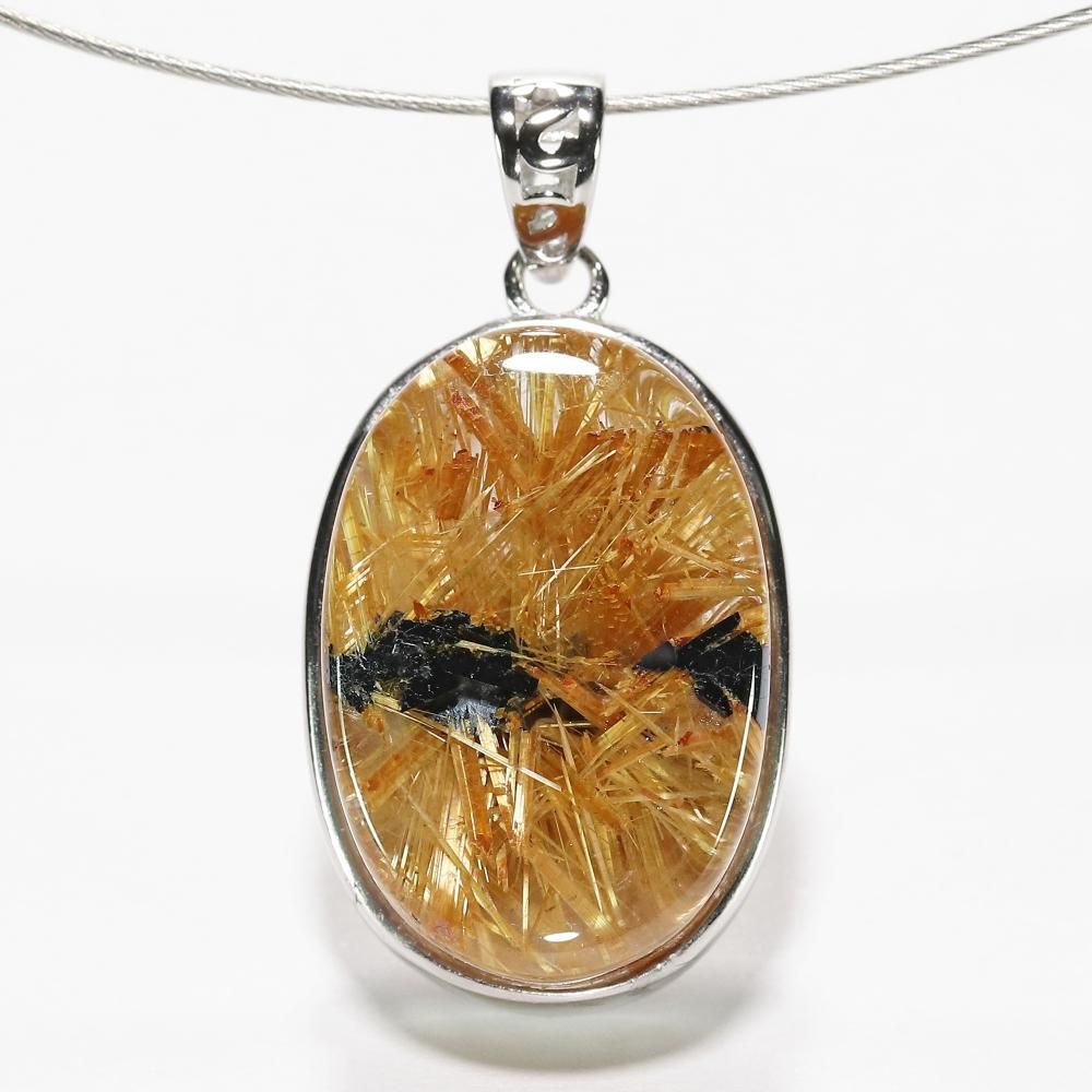 太陽放射ルチルクォーツ ペンダントトップ特集 - ルチルクォーツ