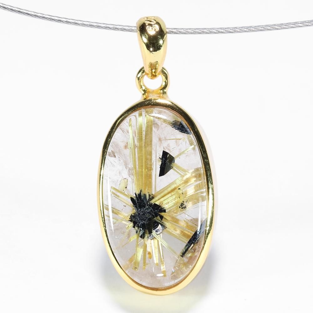太陽放射ルチルクォーツ ペンダントトップ特集 - ルチルクォーツ