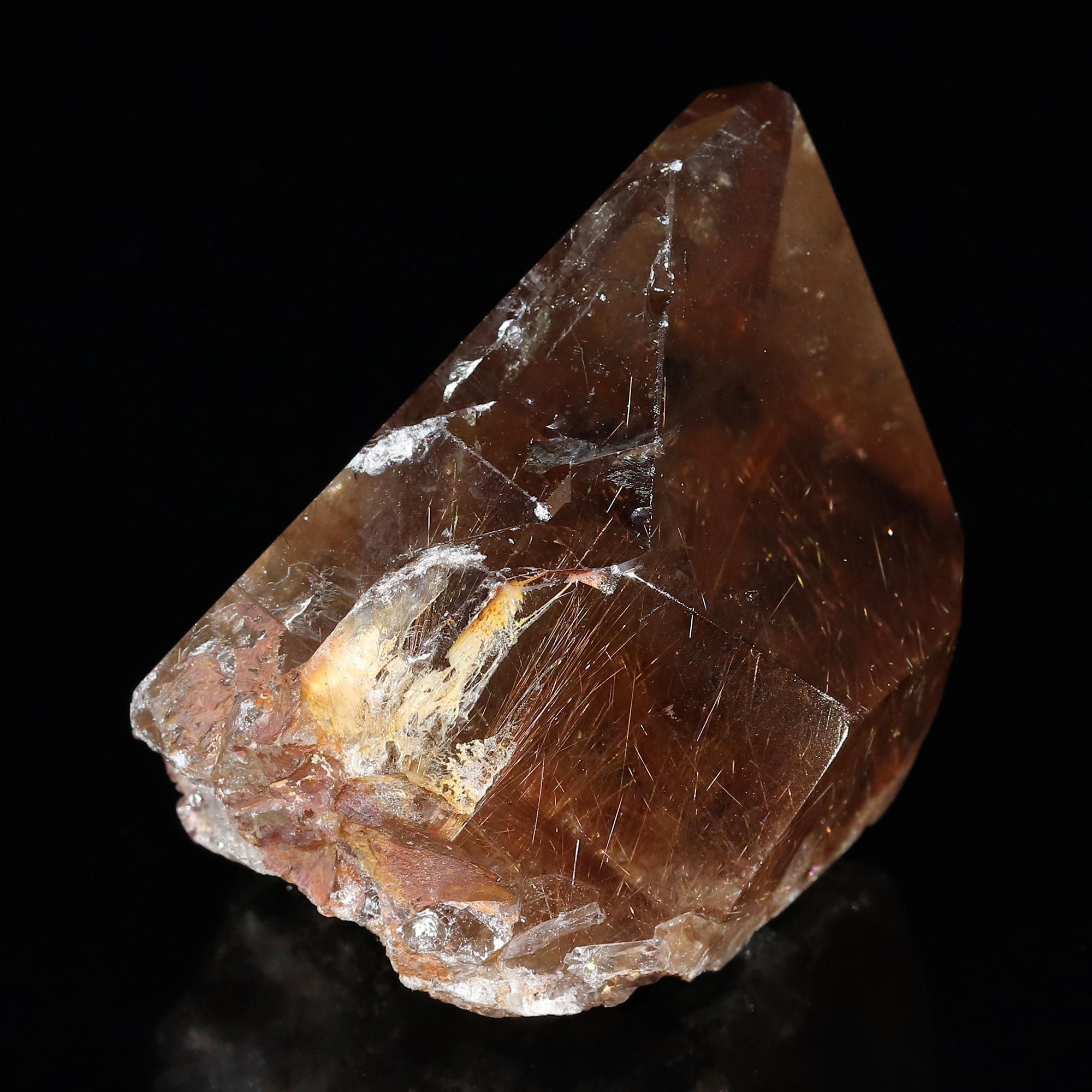 高品質 ブラジル産 スモーキークォーツ ポイント ポリッシュ ブラジル産]天然スモーキークォーツポリッシュポイント - 埼玉県